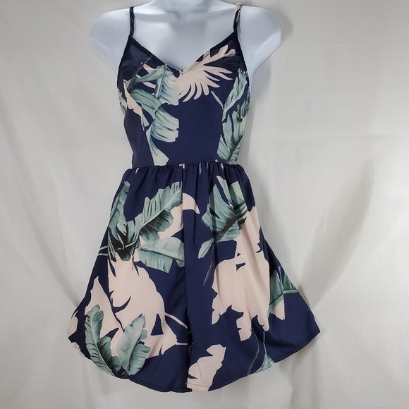 STRAPLESS PLAYSUIT STRIPED ROMPER RUFFLES JUMPSUIT - Picture 2 of 6